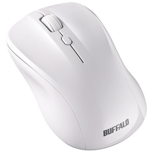 バッファロー(BUFFALO) BSMBB110WH ホワイト Bluetooth5.1対応 BlueLED光学式マウス 静音 3ボタン