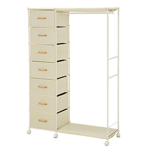 萩原 KHR-3159WH ホワイト ハンガーラック KHR3159WH[代引不可]