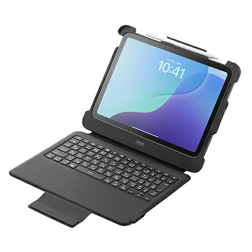 サンワサプライ SKB-IP8BK iPad 第10世代・A16専用ケ-ス付き一体型キ-ボ-ド Type-Cケ-ブル接続