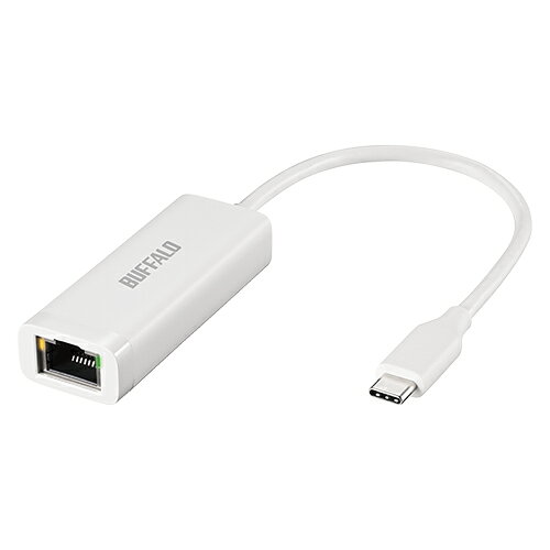 ■LANポートのない機器を有線LAN環境へ■USB 3.2(Gen1)でGigaをフル活用。動画視聴も安定して楽しめる。■LEDランプが接続状態をお知らせ■重さはわずか約27g■RoHS基準値準拠LUA6U3CGTEWHLANインターフェース規格：IEEE802.3ab準拠(1000BASE-T)、IEEE802.3u準拠(100BASE-TX)、IEEE802.3(10BASE-T)対応プロトコル：TCP/IP伝送路符号化方式：8B1Q4/PAM5(1000BASE-T)、4B5B/MLT-3(100BASE-TX)、マンチェスターコーディング(10BASE-T)伝送速度：1000/100/10Mbpsアクセス方式：CSMA/CDポート数：1ポート(AUTO-MDIX対応)コネクター形状：RJ-45型8極コネクターJumboFrame：　最大9KB(ヘッダー14Bytes+FCS 4Bytes含む)　※JumboFrameはWindowsのみ対応しております。　※Windows 10(32 ビット)の場合、最大4KBになります。　※macOS、iPhone 15、Nintendo Switchには対応しておりません。　※ネットワーク環境によっては、JumboFrameの効果が得られない場合があります。　※JumboFrameは出荷状態で無効になっています。有効にする場合は設定を行ってください。USBインターフェース規格：USB 3.2(Gen1)/3.1(Gen1)/3.0/2.0/1.1端子：USB Type-CUSBケーブル：15cm電源：5V DC(USB バスパワーによる供給)最大消費電力：0.75W最大消費電流：149mA外形寸法(幅×高さ×奥行)：26×15×68mm ※本体のみ(突起部除く)質量：約27g動作保証環境：温度　0〜40℃、湿度　10〜85%保証期間：1年間VCCI適合：VCCI Class B主な付属品：保証書(パッケージに記載)挿すだけで使える & 簡単セットアップ