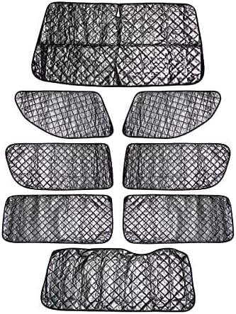 ハイエース 200系 2023年 新型 サンシェード 車用 車用 遮光シェード 日よけ UVカット 取付簡単 内装パーツ 目隠し 暑さ対策 UVカット 仮眠 車中泊 B0C86K61Q3