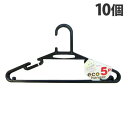 エコハンガー ブラック 5P×10個 衣類用品 ハンガー 衣類 収納 衣類収納 洗濯 物干し
