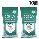 協和紙工 CICA 汗ふきシート せっけんの香り 18枚入×10個 ボディケア 汗 制汗 シート さっぱり サラサラ