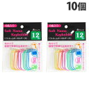 日本パール加工 ソフトネームホルダー 大 12P×10個 001-CR-2304 事務用品 名札 キーホルダー 整理 管理 紛失防止 鍵