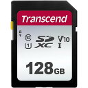 トランセンド SDXCカード 128GB class10 UHS-I U1 V10 TS128GSDC300S SDカード データ保存 記録メディア