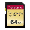 【取寄品】トランセンド SDカード UHS-I U3 MLC 64GB TS64GSDC500S 【送料無料(一部地域除く)】