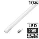 『取寄品』ヤザワ LED蛍光灯 グロー式 20形 昼光色 10本 LDF20D/8/10/2 LED 直管 蛍光灯 蛍光ランプ LEDランプ 工事不要『送料無料(一部地域除く)』