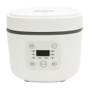 炊飯器 コンパクトライスクッカー 3合炊き ホワイト HK-CRC03WH 炊飯ジャー マイコン マイコン式 3合 シンプル HIRO『送料無料(一部地域除く)...