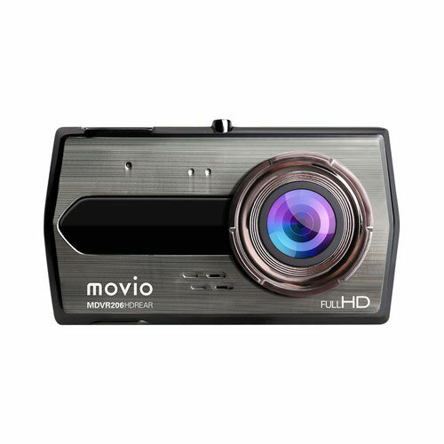 ナガオカ ドライブレコーダー MOVIO 前後2カメラドライブレコーダー MDVR206HDREAR 【送料無料（一部地域除く）】