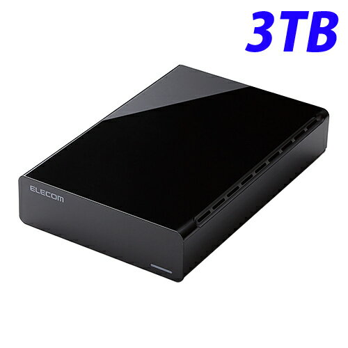 エレコム USB3.0対応外付けハードディスク 3TB ブラック ELD-CED030UBK 【代引不可】【送料無料（一部地域除く）】