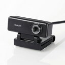 エレコム 高画質HD対応 200万画素Webカメラ イヤホンマイク付き ブラック UCAM-C520FEBK『代引不可』『送料無料(一部地域除く)』