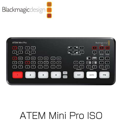 Blackmagic Design (ブラックマジック・デザイン) ライブプロダクションスイッチャー ATEM Mini Pro ISO SWATEMMINIBPRISO『代引不可』