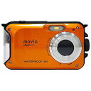 『取寄品』ナガオカ movio コンパクトデジタルカメラ 500万画素 防水 (IPX8) オレンジ MWP200 デジカメ カメラ 動画 シュノーケリング『送...