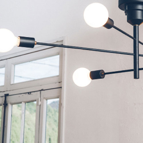 『ポイント10倍』『取寄品』インターフォルム 天井照明 Astre アストル シーリングライト 6灯 ホワイトボール球付 LT-2676 多灯 リビング 寝室 ...