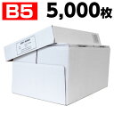 コピー用紙　B5　5000枚　高白色（500枚×10冊）印刷用紙 白紙 用紙 B5サイズ PPC用紙 OA用紙『送料無料（一部地域除く）』