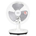 山善 18cm 卓上扇風機 タイマー付 ホワイトブラック Y...
