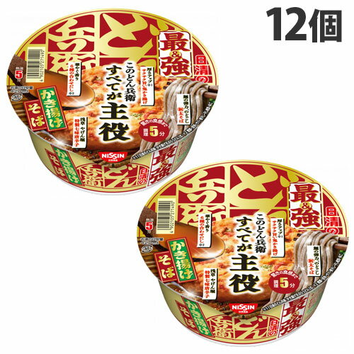 『賞味期限：24.11.21』日清食品 最強どん兵衛 かき揚げそば 101g×12個のサムネイル