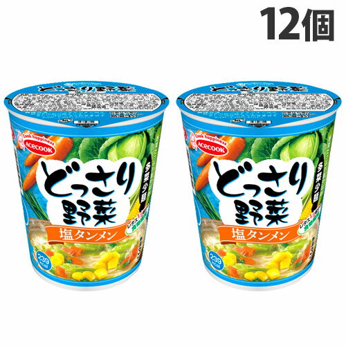 『9月25日15時まで期間限定価格』『賞味期限：23.12.20』エースコック どっさり野菜 塩タンメン 57g×12個のサムネイル