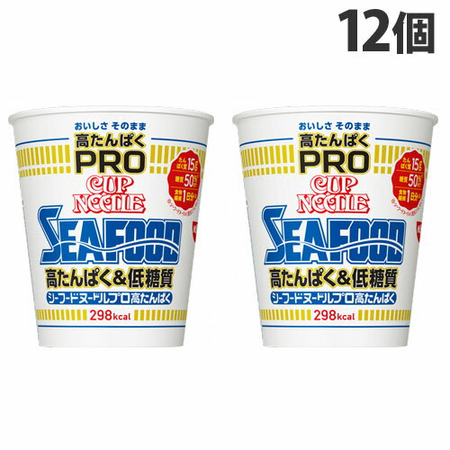 『賞味期限：24.01.07』日清食品 カップヌードルPRO 高たんぱく＆低糖質 シーフードヌードル 78g×12個のサムネイル