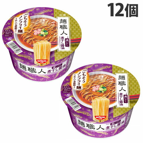 『賞味期限：23.12.05』日清食品 麺職人 濃いだし 煮干し醤油 87g×12個のサムネイル