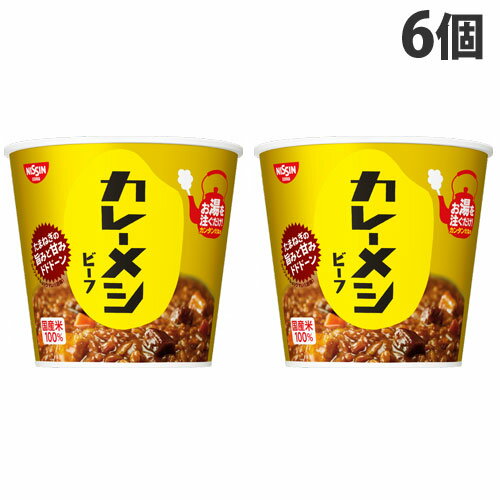 『賞味期限：24.01.28』日清食品 カレーメシ ビーフ 107g×6個のサムネイル