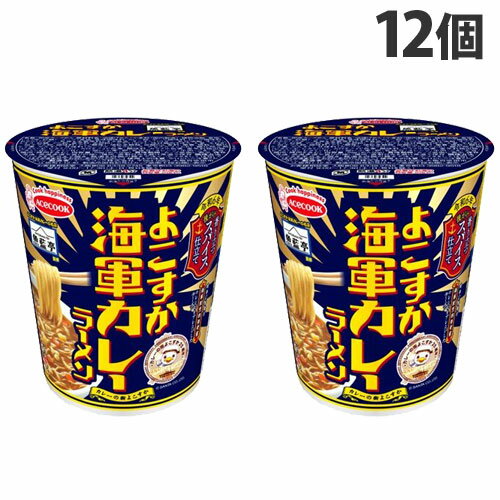 『賞味期限：24.11.08』エースコック 魚藍亭監修 よこすか海軍カレーラーメン 61g×12個のサムネイル