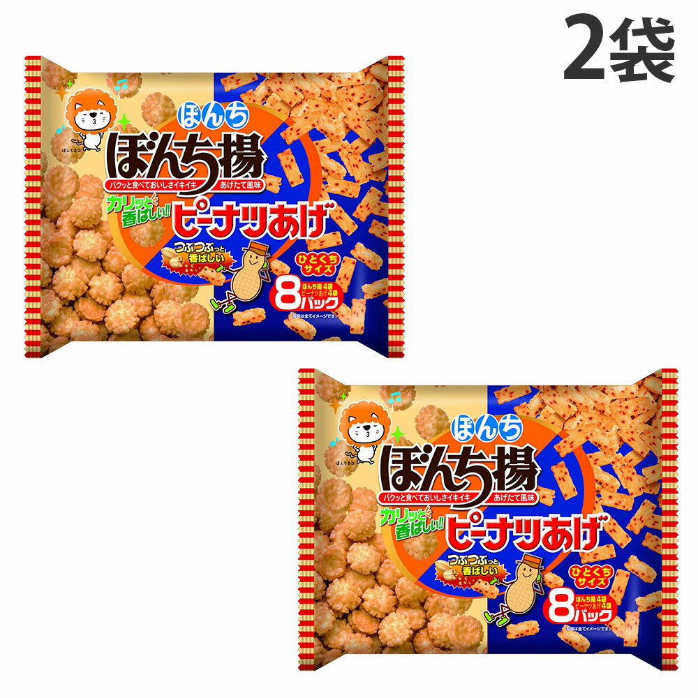 『賞味期限：26.08.31』ぼんち 8パック ぼんち揚 ピーナツあげ 144g 2袋