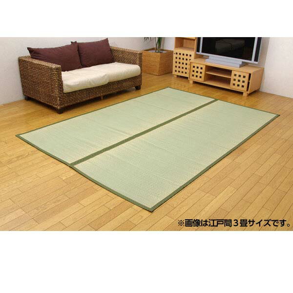 イケヒコ 純国産 双目織 い草上敷 『草津』 本間4.5畳(約286×286cm) [ ラグ カーペット い草 イ草 国産 日本製 ]『代引不可』『送料無料（一部地域除く）』