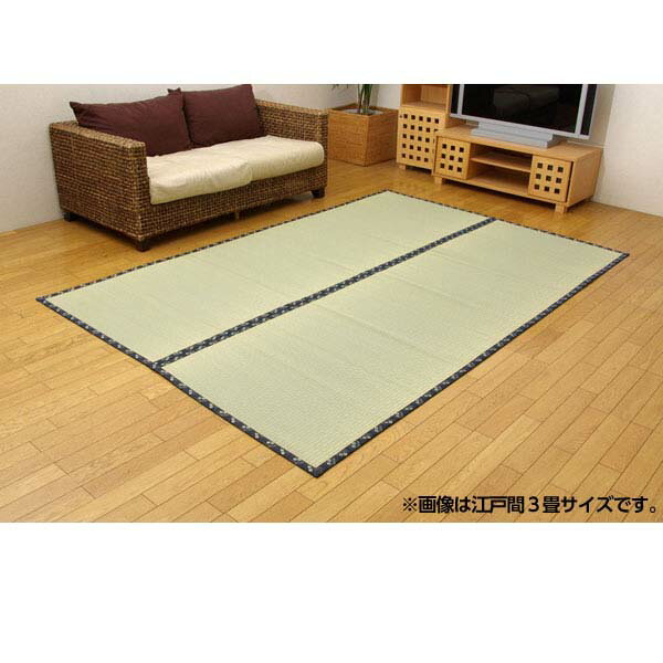 イケヒコ 純国産 糸引織 い草上敷 『梅花』 江戸間2畳(約176×176cm)[ ラグ カーペット い草 イ草 国産 日本製 ]『代引不可』『送料無料（一部地域除く）』