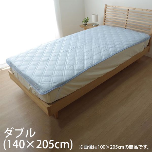 イケヒコ プレミアムクール 敷パッド ダブル 140×205cm G1563259 [ 冷感 涼感 敷きパッド 洗える 吸水 ..