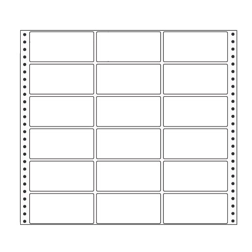ラベルシール MX14T タックシール (連続ラベル) レギュラータイプ 500折【代引不可】【送料無料(一部地域除く)】