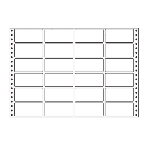 ラベルシール MT14M タックシール (連続ラベル) レギュラータイプ 500折【代引不可】【送料無料(一部地域除く)】