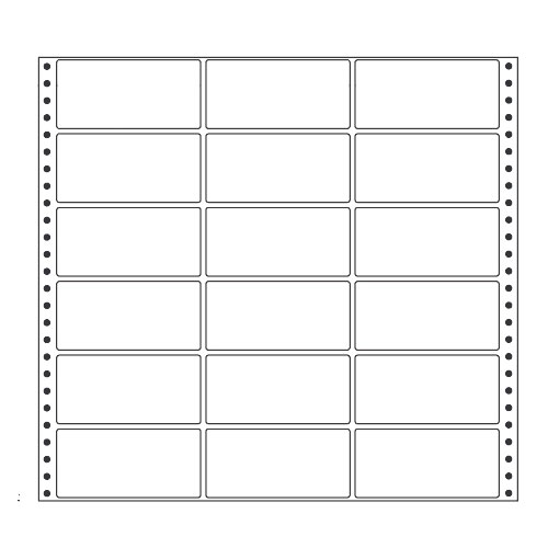 ラベルシール MX14A タックシール (連続ラベル) レギュラータイプ 500折【代引不可】【送料無料(一部地域除く)】