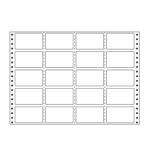 ラベルシール M14i タックシール (連続ラベル) レギュラータイプ 500折【代引不可】【送料無料(一部地域除く)】