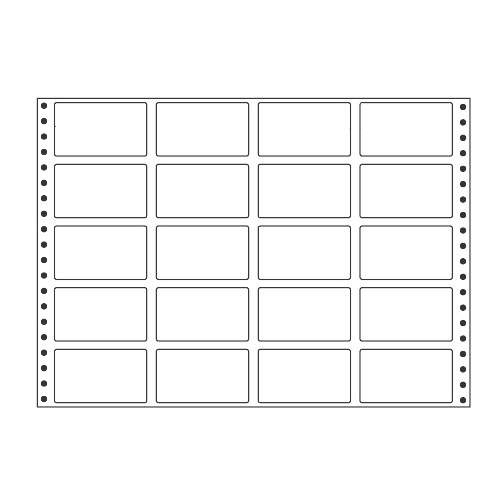 ラベルシール 東洋印刷 RT14W タックシール (連続ラベル) 再剥離タイプ 500折【代引不可】【送料無料(一部地域除く)】