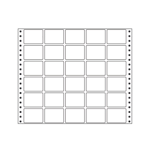 ラベルシール MX12A タックシール (連続ラベル) レギュラータイプ 500折【代引不可】【送料無料(一部地域除く)】