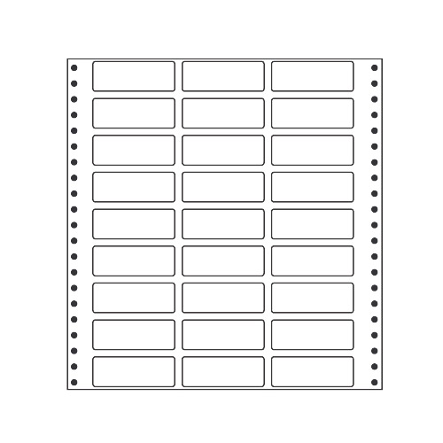 ラベルシール MX10C タックシール (連続ラベル) レギュラータイプ 500折【代引不可】【送料無料(一部地域除く)】