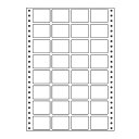 ラベルシール MM8J タックシール (連続ラベル) レギュラータイプ 500折【代引不可】【送料無料(一部地域除く)】