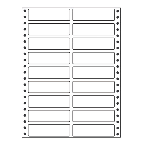 ラベルシール MT8H タックシール (連続ラベル) レギュラータイプ 500折【代引不可】【送料無料(一部地域除く)】