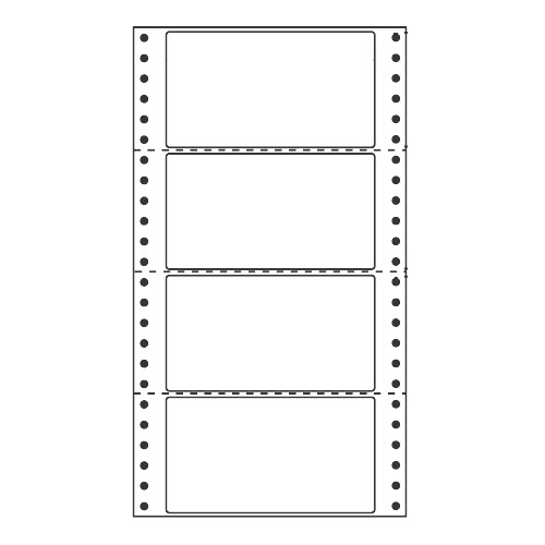 ラベルシール MM6A タックシール (連続ラベル) レギュラータイプ 500折×2【代引不可】【送料無料(一部地域除く)】