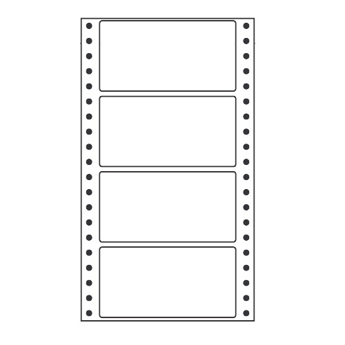 ラベルシール MM5Y タックシール (連続ラベル) レギュラータイプ 500折×2【代引不可】【送料無料(一部地域除く)】