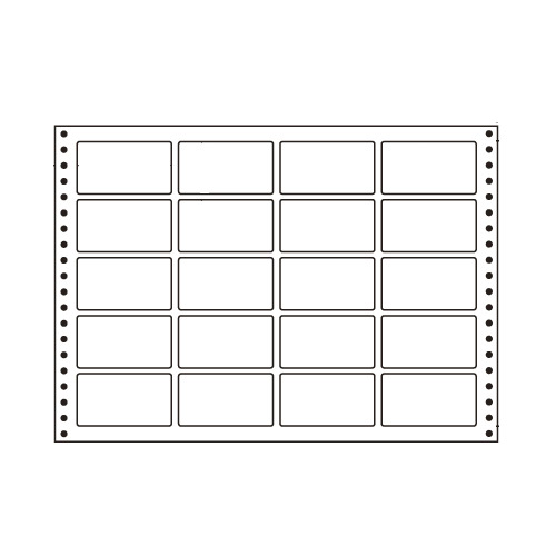 ラベルシール L14S タックシール (連続ラベル) 耐熱タイプ 500折【代引不可】【送料無料(一部地域除く)】