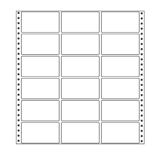 ラベルシール 東洋印刷 MT12P タックシール (連続ラベル) レギュラータイプ 500折【代引不可】【送料無料(一部地域除く)】