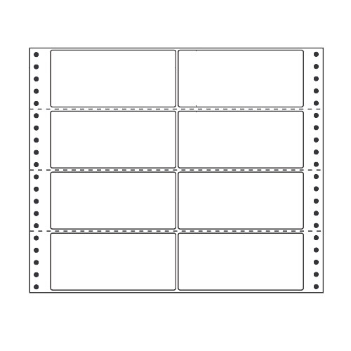 ラベルシール 東洋印刷 MX12X タックシール (連続ラベル) レギュラータイプ 500折【代引不可】【送料無料(一部地域除く)】