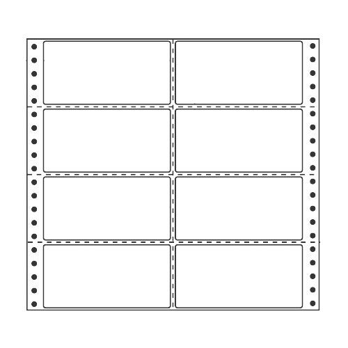 ラベルシール 東洋印刷 MX10A タックシール (連続ラベル) レギュラータイプ 500折【代引不可】【送料無料(一部地域除く)】