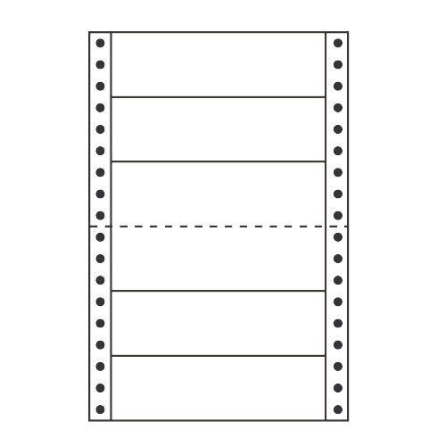 ラベルシール 東洋印刷 MM6P タックシール (連続ラベル) レギュラータイプ 1000折【代引不可】【送料無料(一部地域除く)】