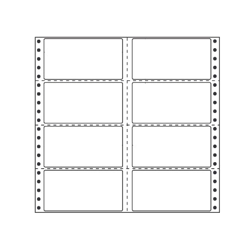 ラベルシール 東洋印刷 M10CG タックシール (連続ラベル) カラータイプグリーン 500折【代引不可】【送料無料(一部地域除く)】