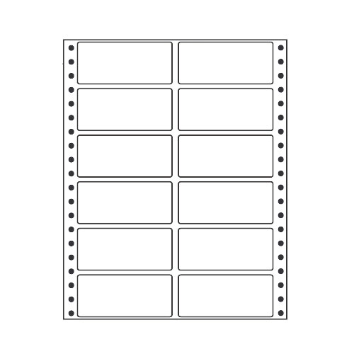 ラベルシール 東洋印刷 MM8AY タックシール (連続ラベル) カラータイプイエロー 500折【代引不可】【送料無料(一部地域除く)】