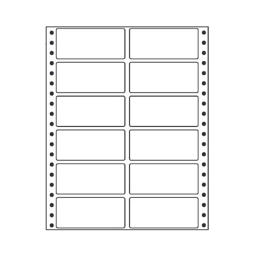 ラベルシール 東洋印刷 MM8AB タックシール (連続ラベル) カラータイプブルー 500折【代引不可】【送料無料(一部地域除く)】