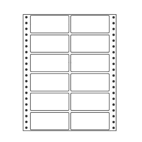 ラベルシール 東洋印刷 MT8CB タックシール (連続ラベル) カラータイプブルー 500折【代引不可】【送料無料(一部地域除く)】